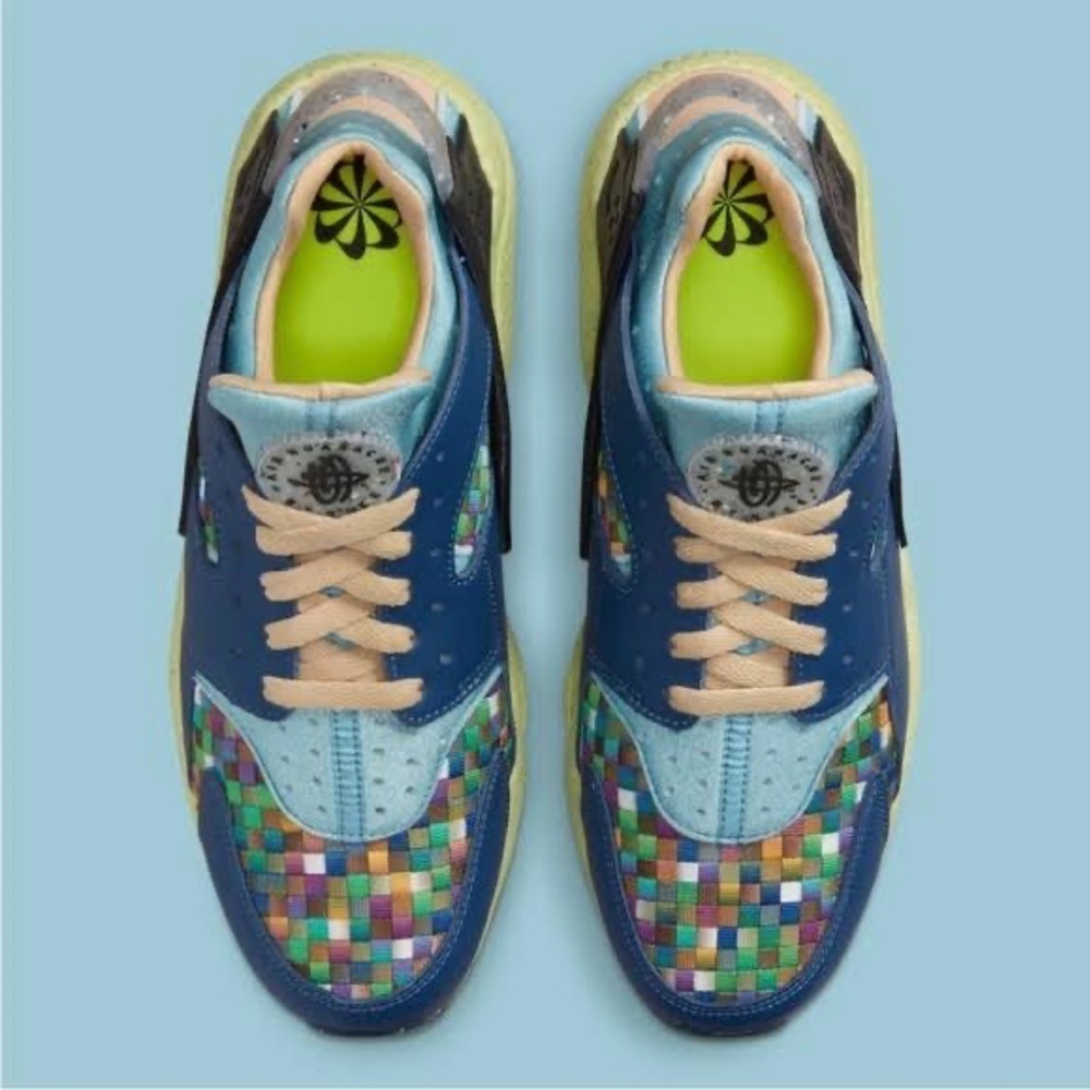 Nike Air Huarache Crater Color Woven Blue Sneaker Brand New - Picture 4 of 7